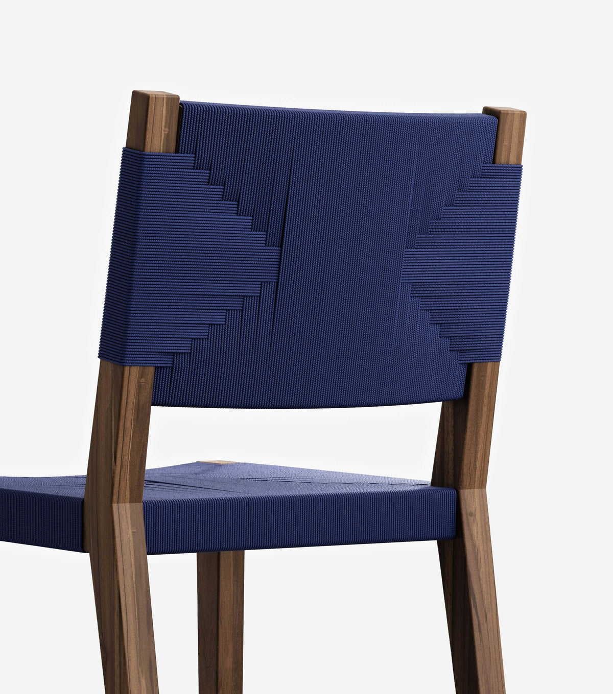 Coffee Teak / Navy Cross Braided Cord