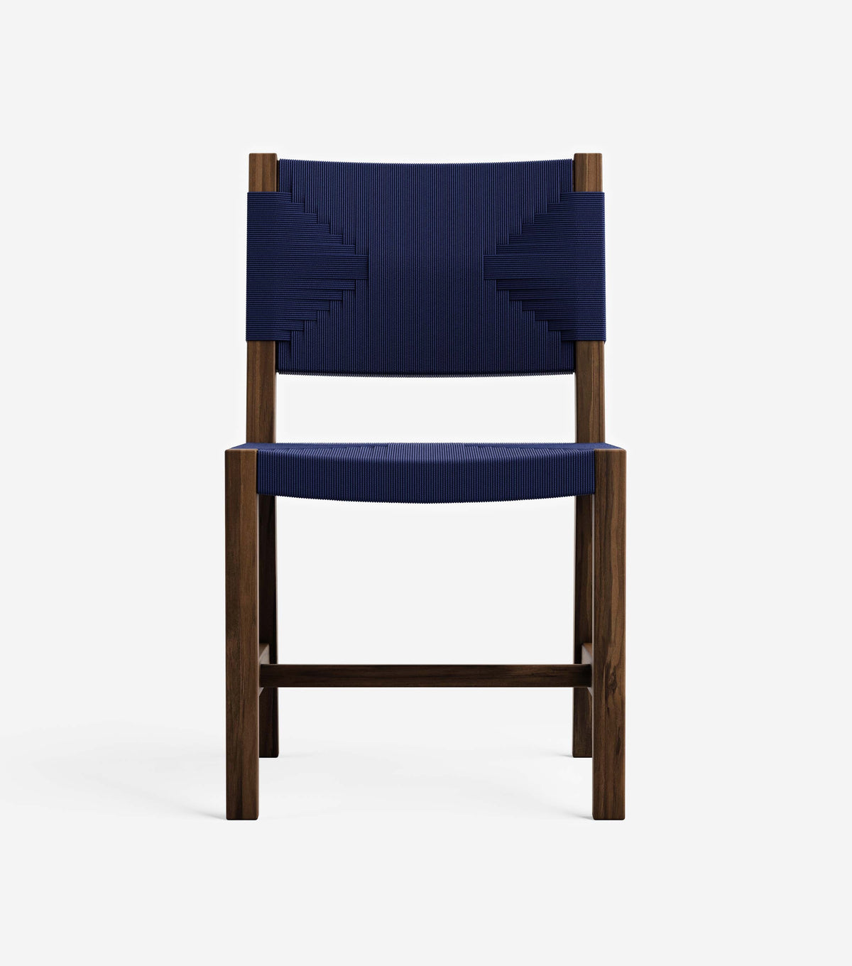Coffee Teak / Navy Cross Braided Cord