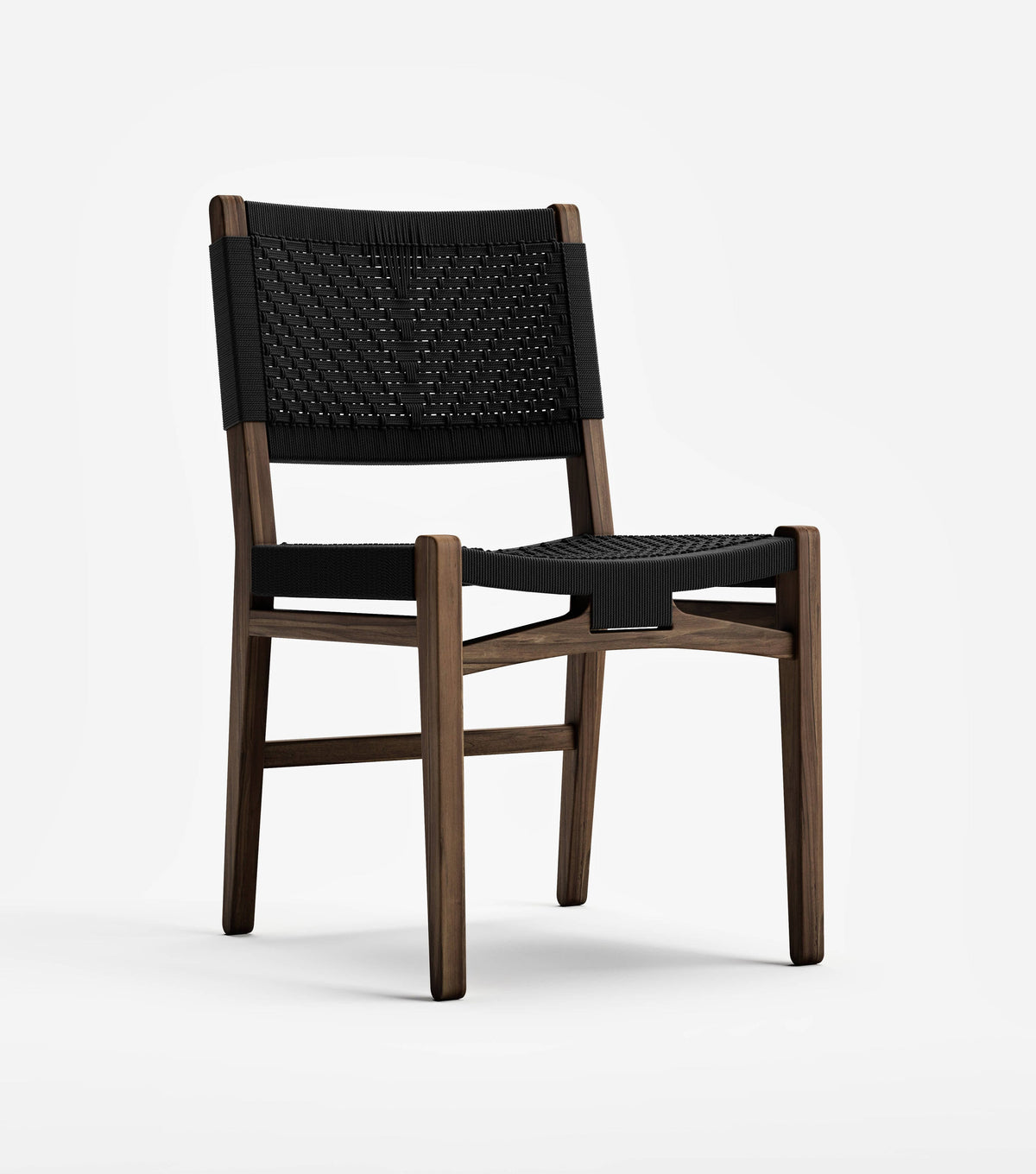 Coffee Teak / Black V Braided Cord