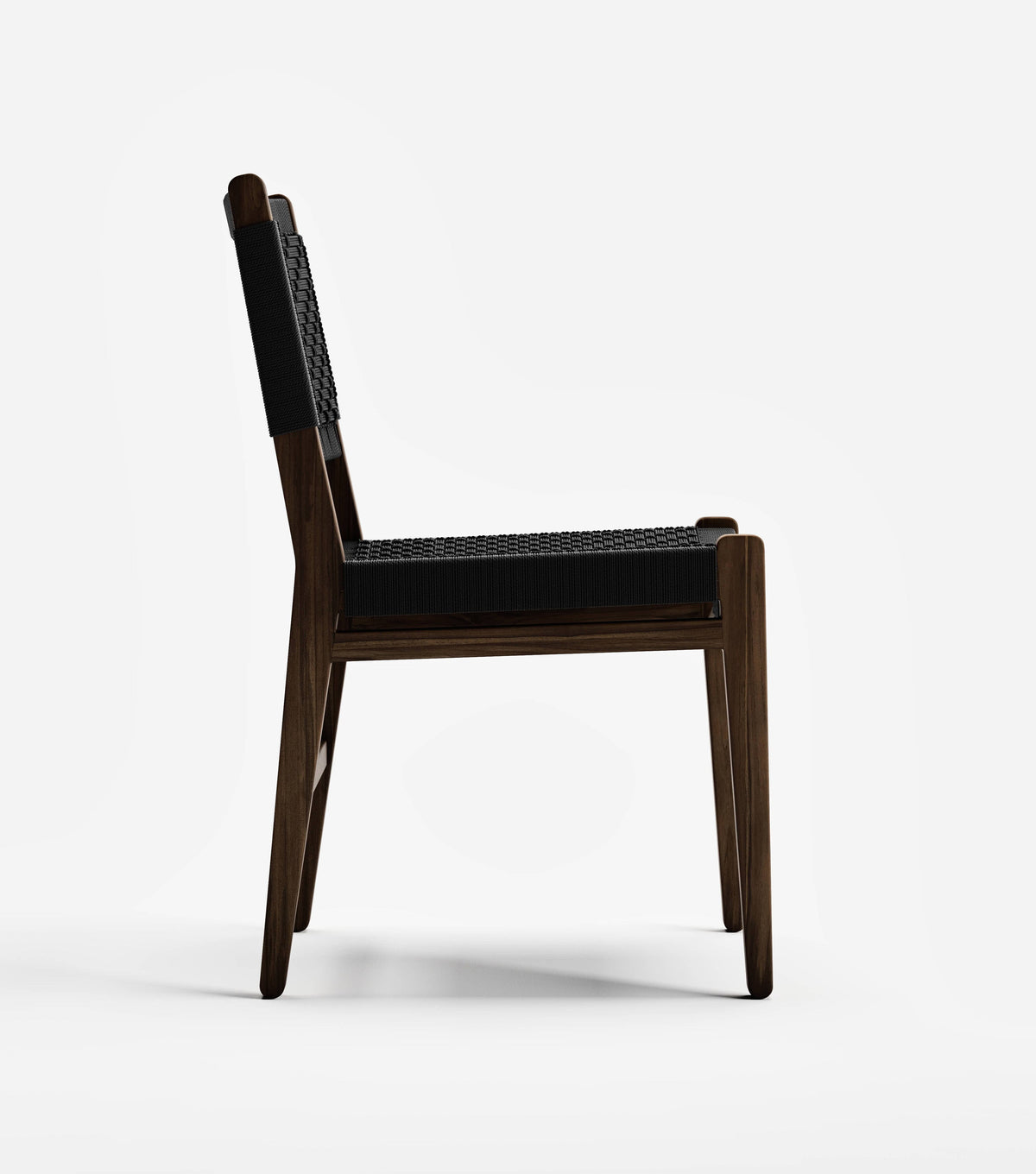 Coffee Teak / Black V Braided Cord