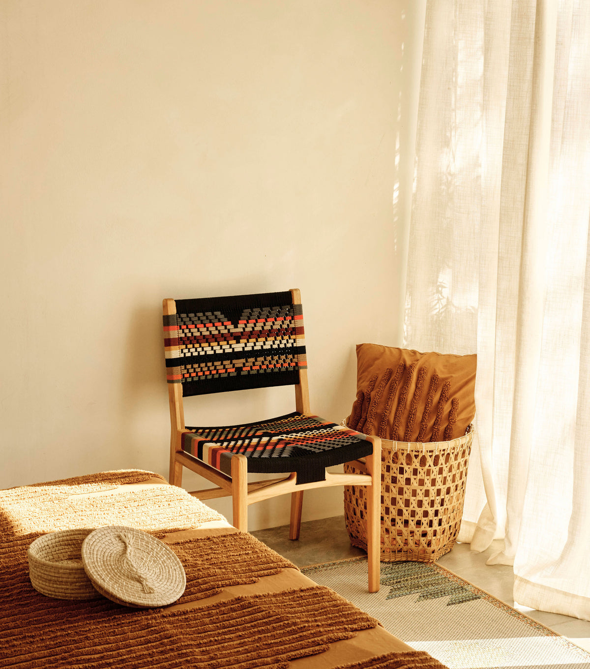 Natural Teak / San Geronimo Pattern