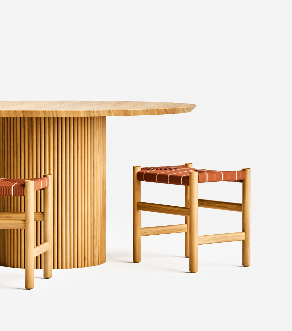 Natural Teak / Grafik Rust & Naturaline Pattern