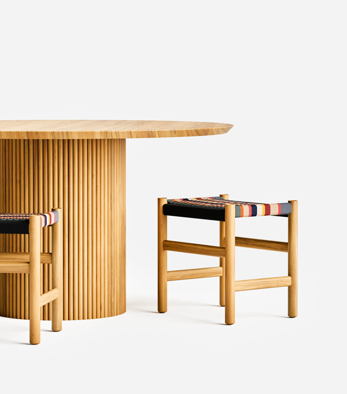 Natural Teak / San Geronimo Pattern