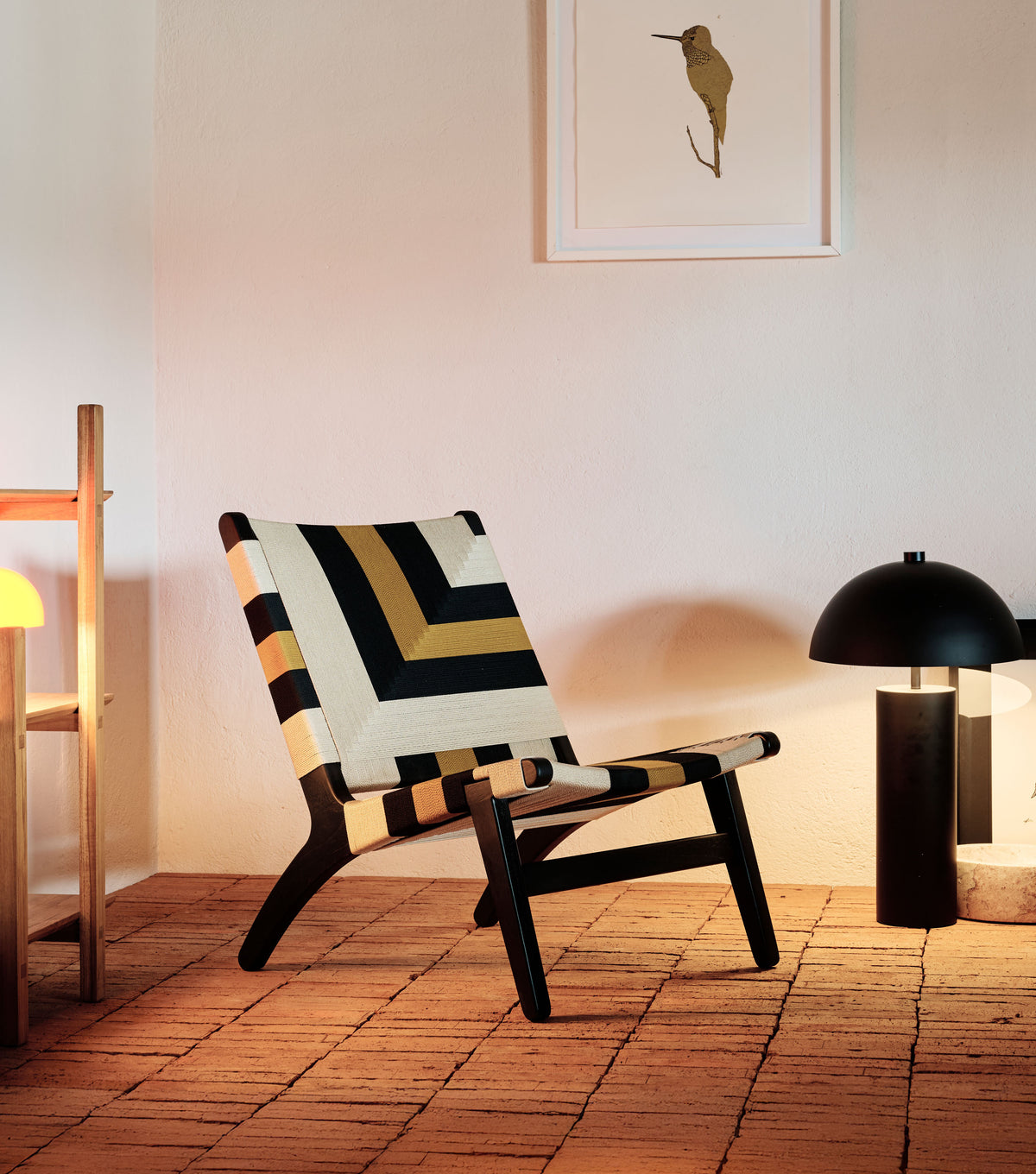 Charcoal Teak / Queen Bee Pattern