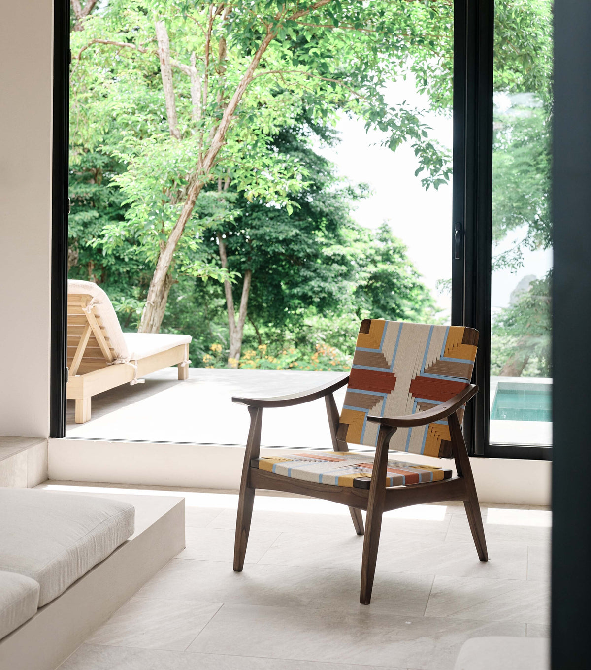 Coffee Teak / Pearl Lagoon Pattern