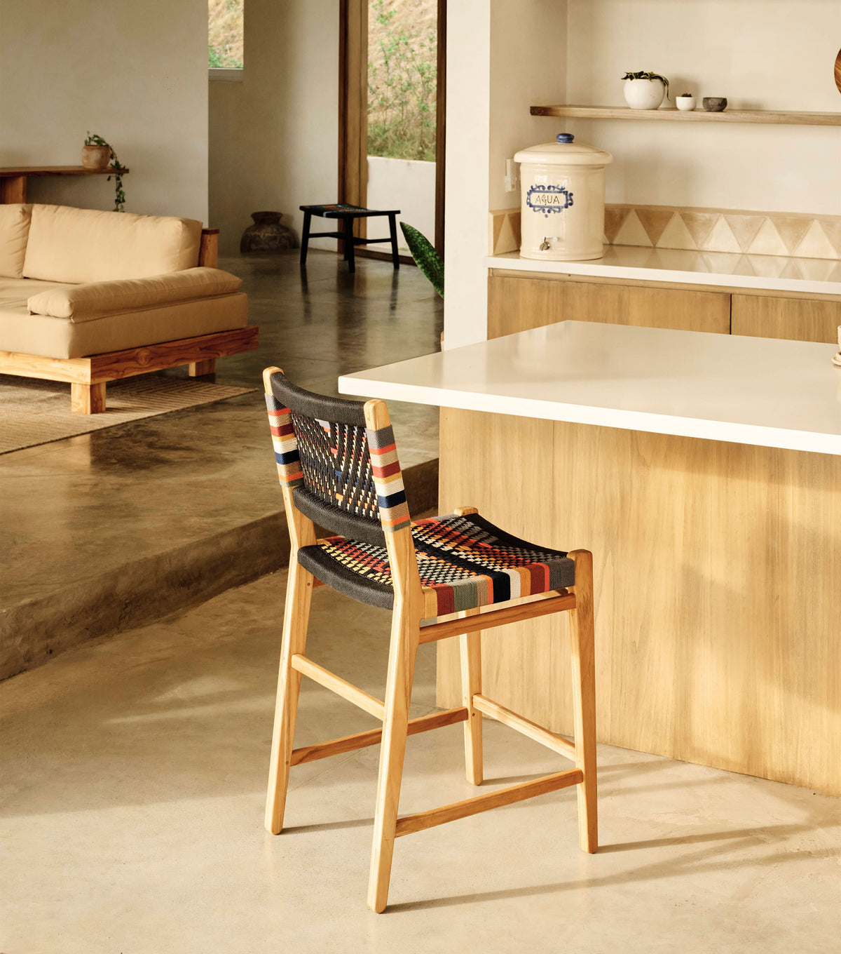 Natural Teak / San Geronimo Pattern / Counter