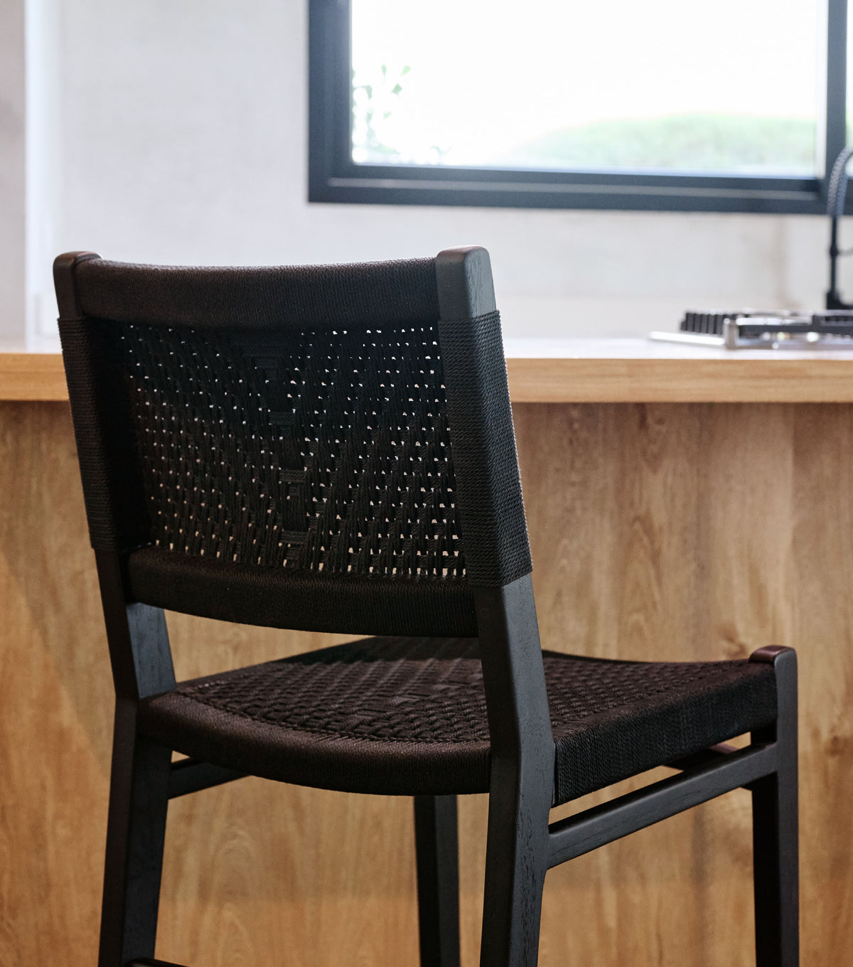 Charcoal Teak / Black V Braided Cord / Counter