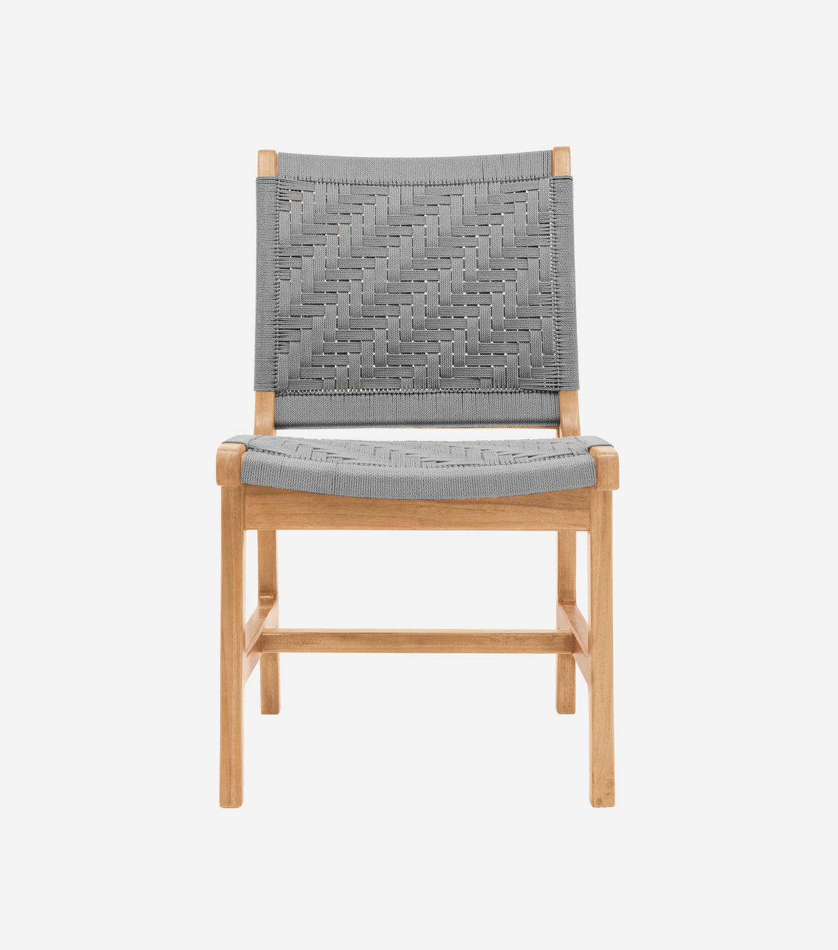 Natural Teak / Light Grey Basket Cord